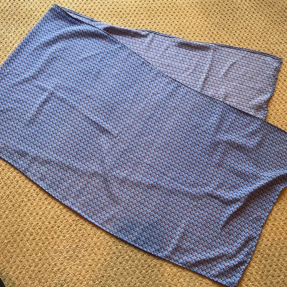 Blue Patterned Scarf - Picture 1 of 2